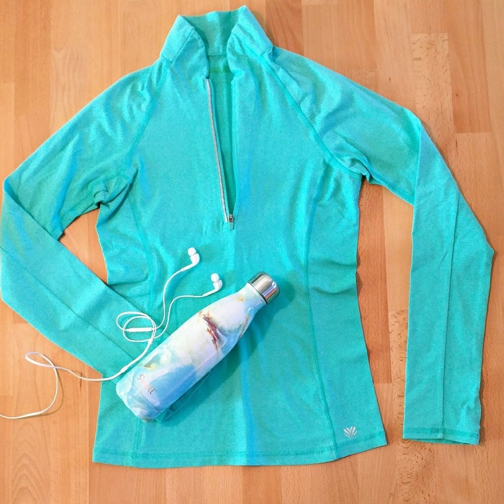 Aqua light-weight athletic jacket